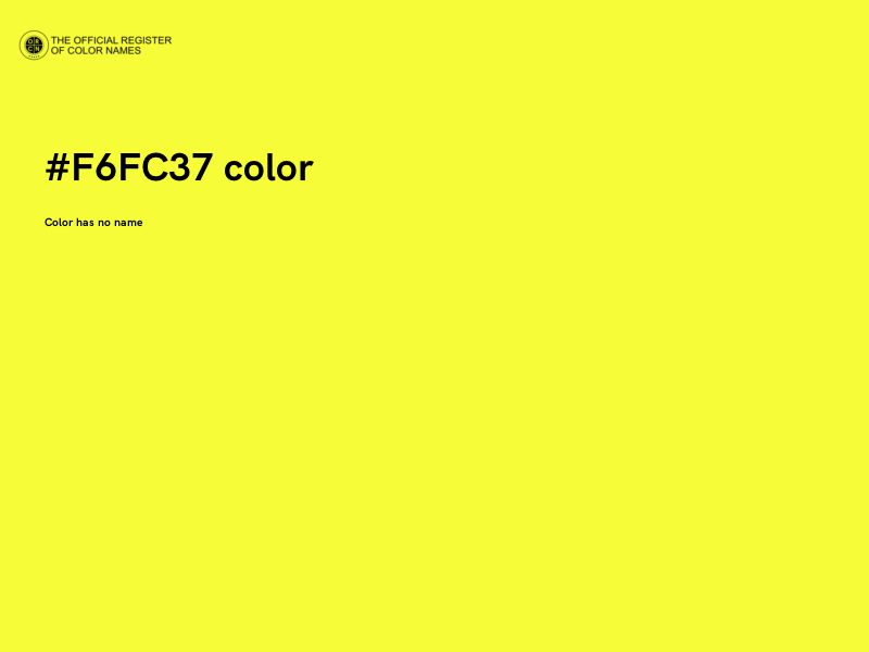 #F6FC37 color image