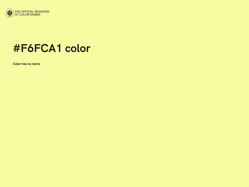 #F6FCA1 color image