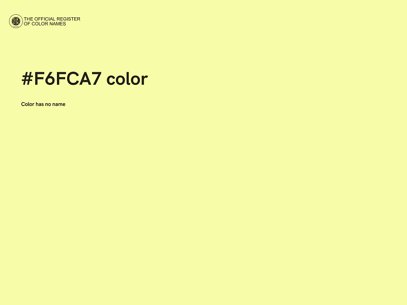 #F6FCA7 color image