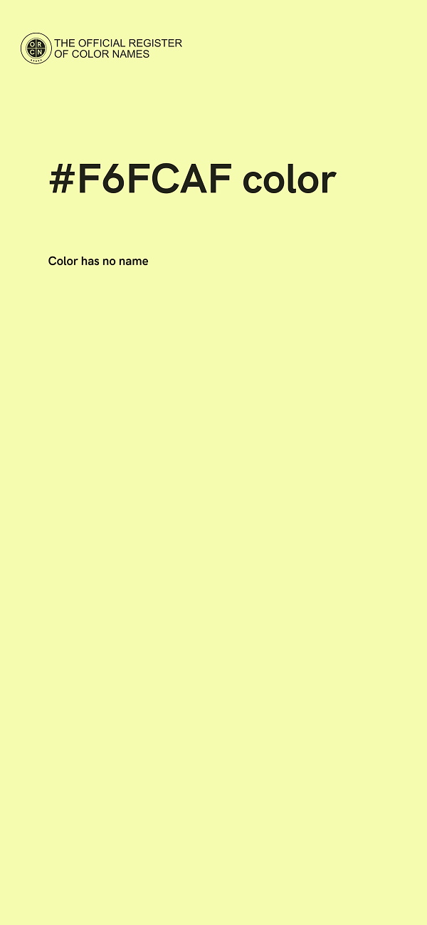 #F6FCAF color image
