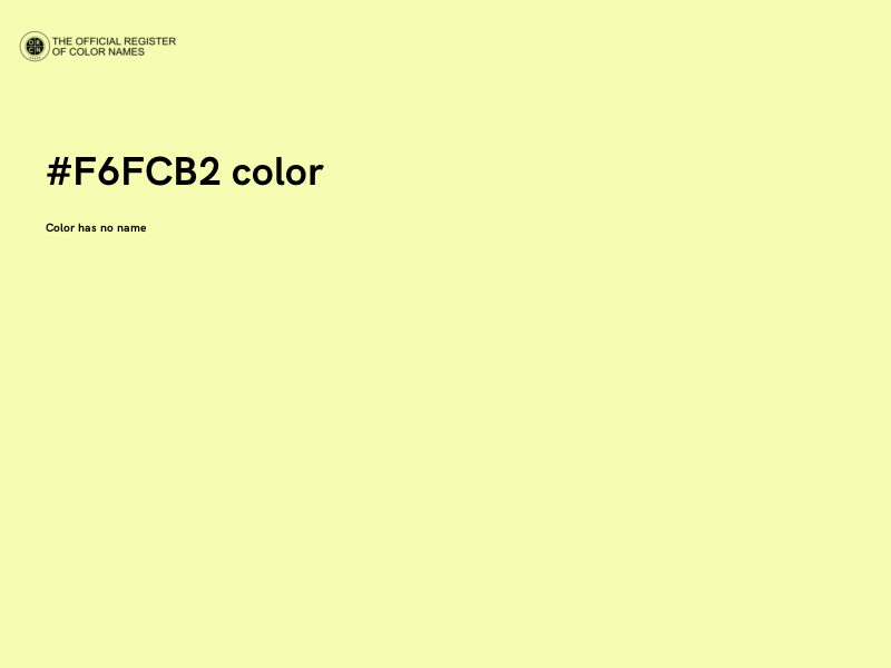 #F6FCB2 color image