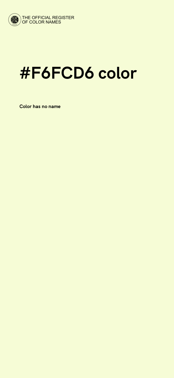 #F6FCD6 color image