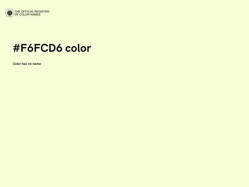 #F6FCD6 color image