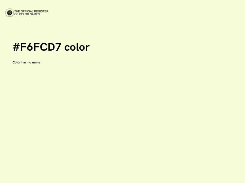 #F6FCD7 color image