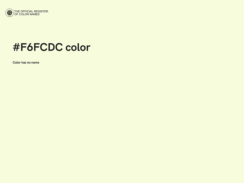 #F6FCDC color image