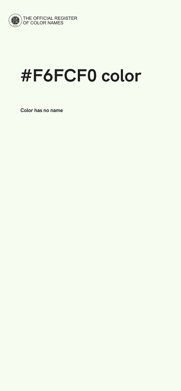 #F6FCF0 color image