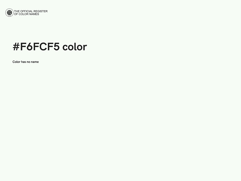 #F6FCF5 color image