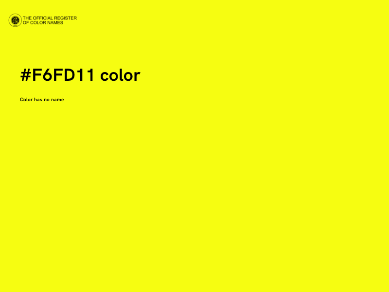 #F6FD11 color image
