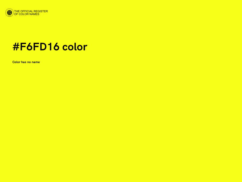 #F6FD16 color image
