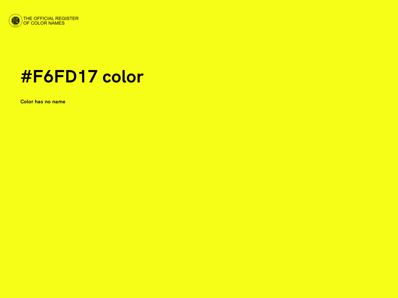 #F6FD17 color image