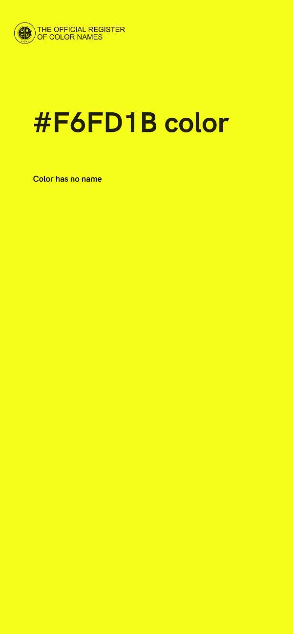 #F6FD1B color image