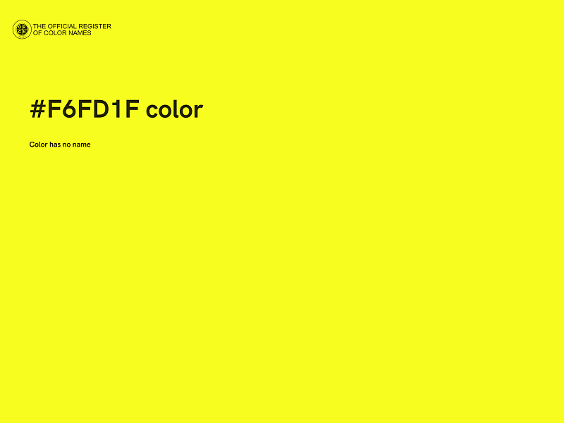 #F6FD1F color image