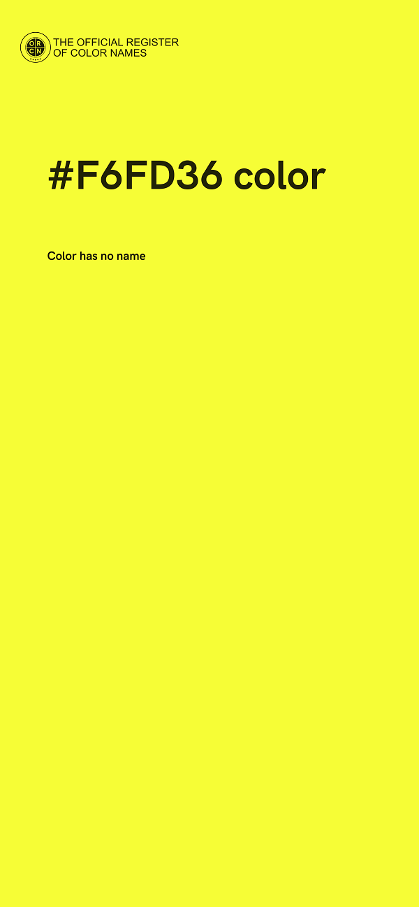 #F6FD36 color image