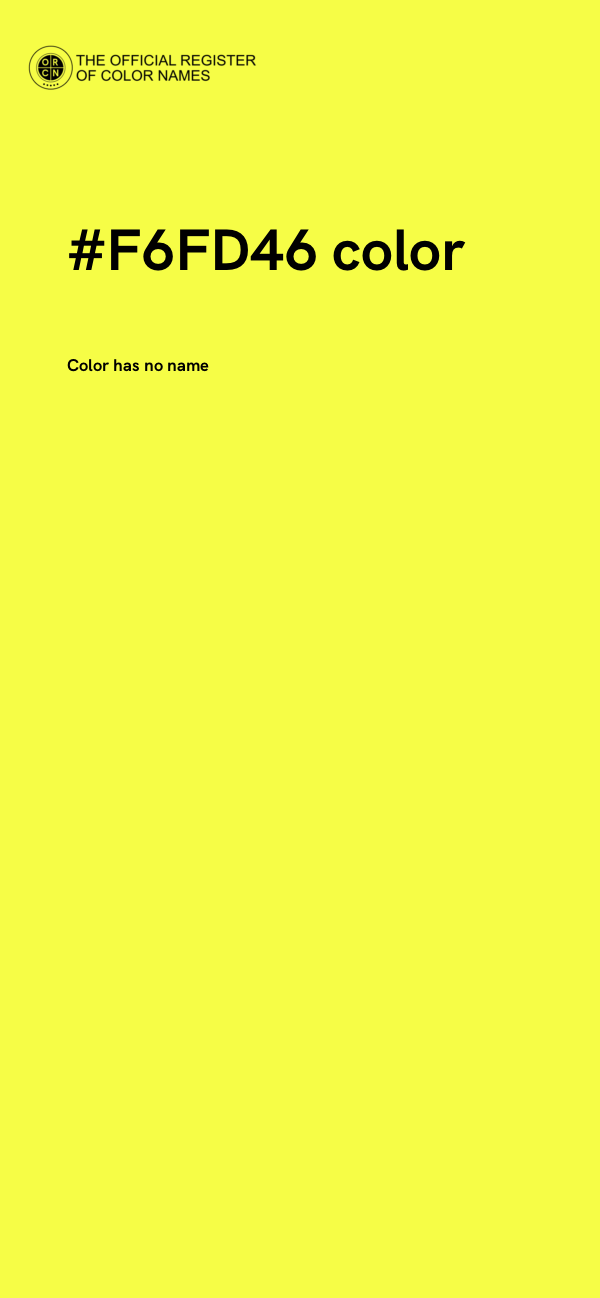 #F6FD46 color image