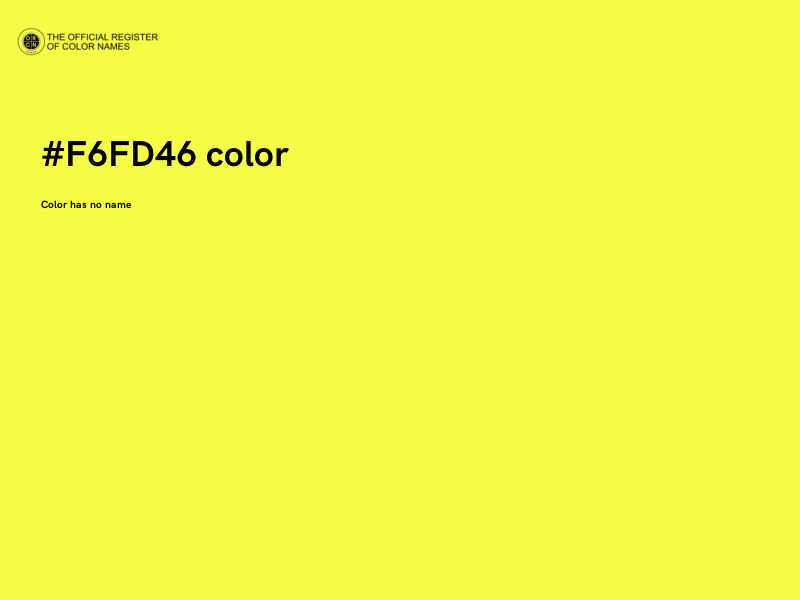 #F6FD46 color image