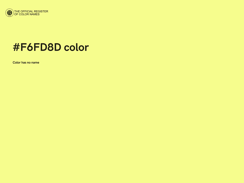 #F6FD8D color image