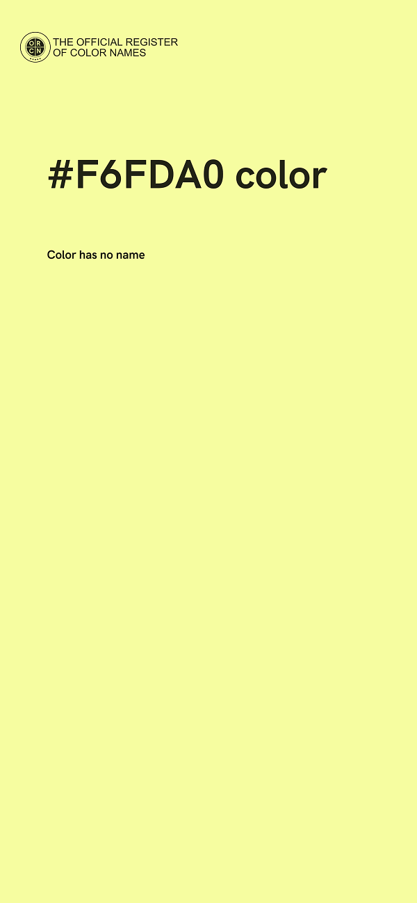 #F6FDA0 color image