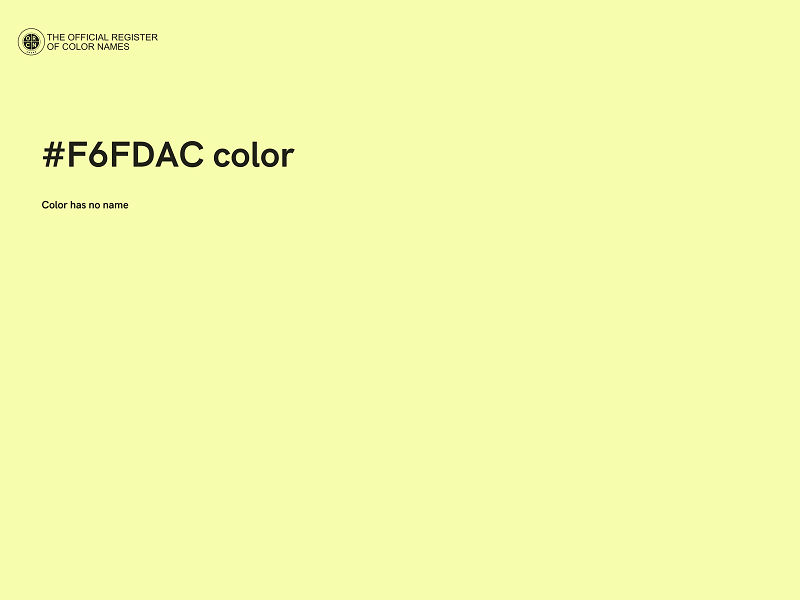 #F6FDAC color image