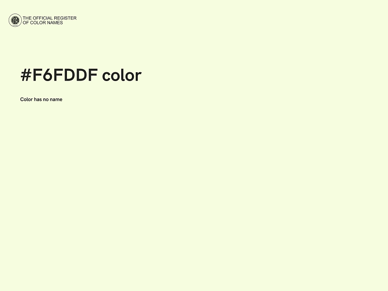 #F6FDDF color image