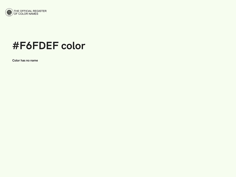 #F6FDEF color image