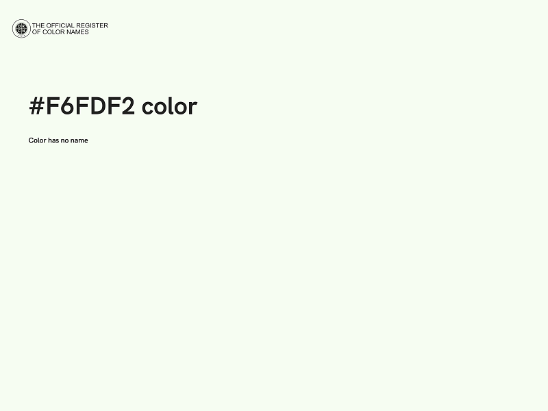 #F6FDF2 color image