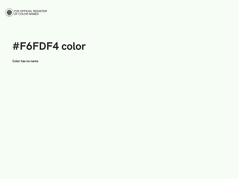 #F6FDF4 color image