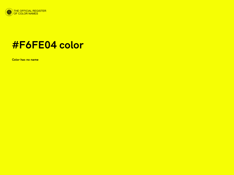 #F6FE04 color image