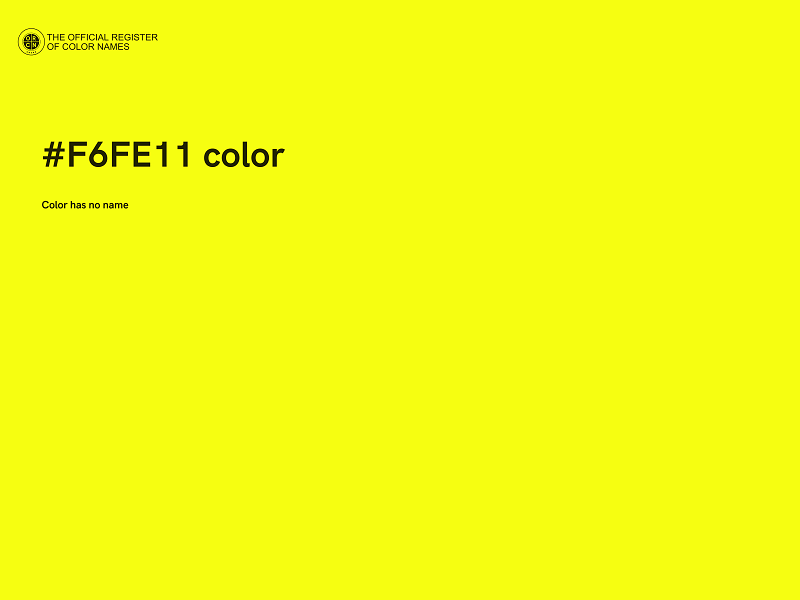 #F6FE11 color image