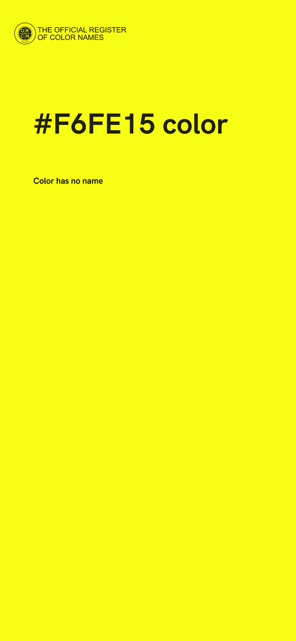 #F6FE15 color image