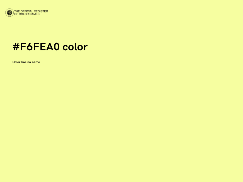#F6FEA0 color image