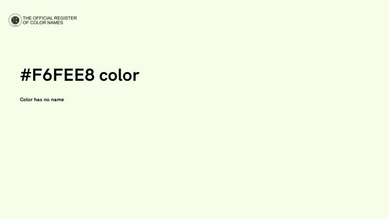 #F6FEE8 color image