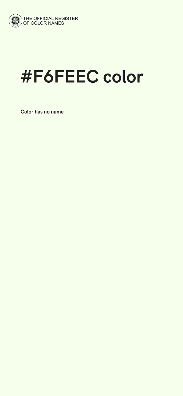 #F6FEEC color image