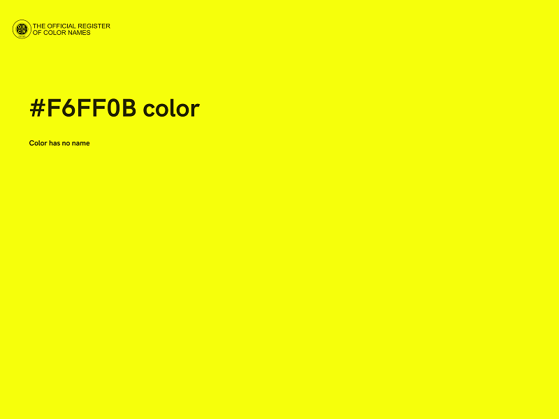 #F6FF0B color image