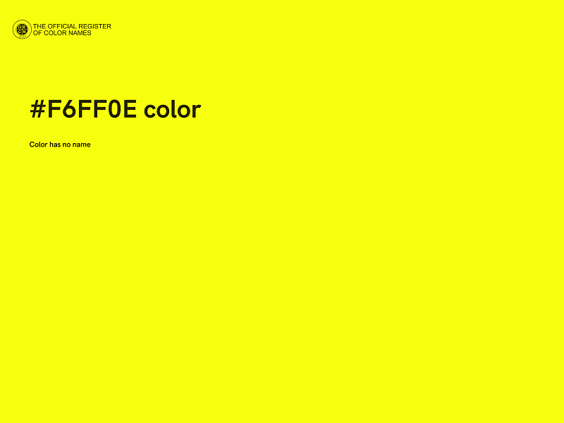 #F6FF0E color image