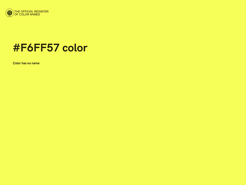 #F6FF57 color image