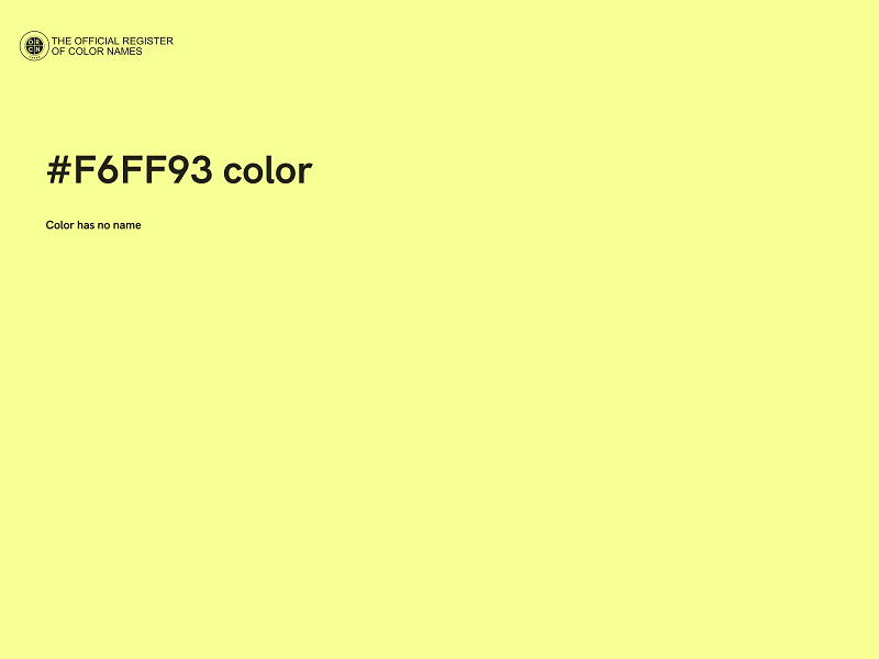 #F6FF93 color image