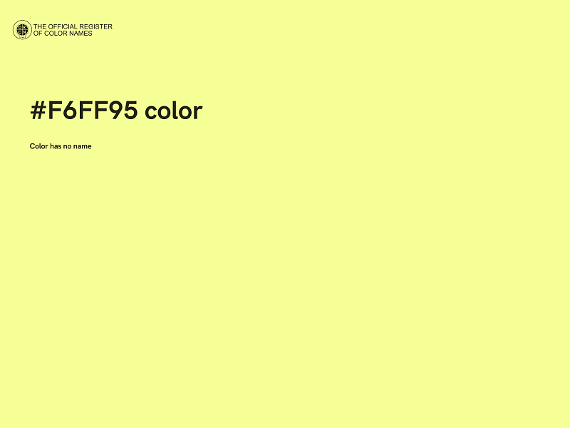 #F6FF95 color image