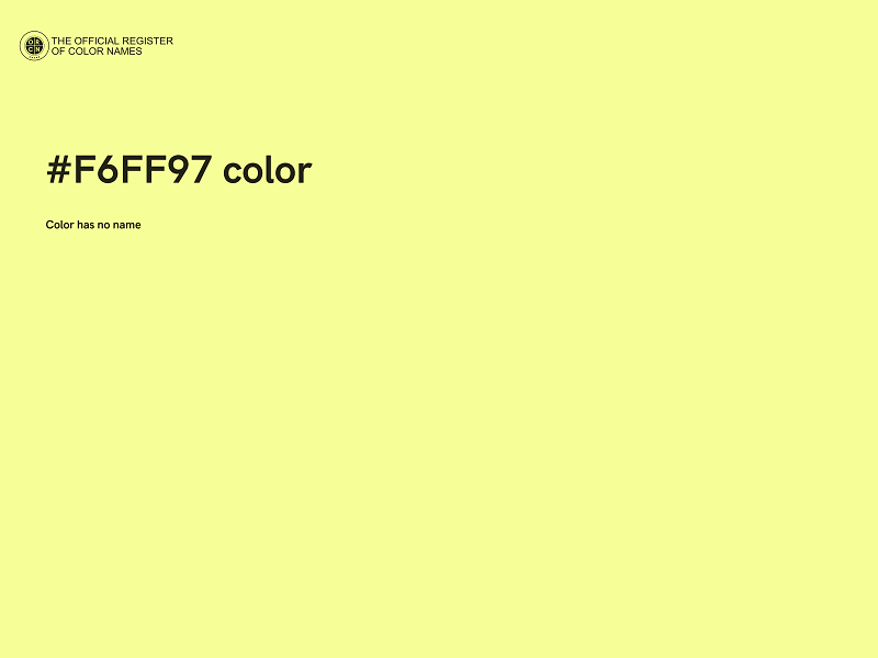 #F6FF97 color image