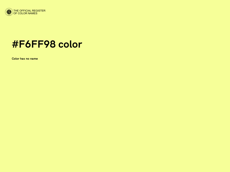 #F6FF98 color image