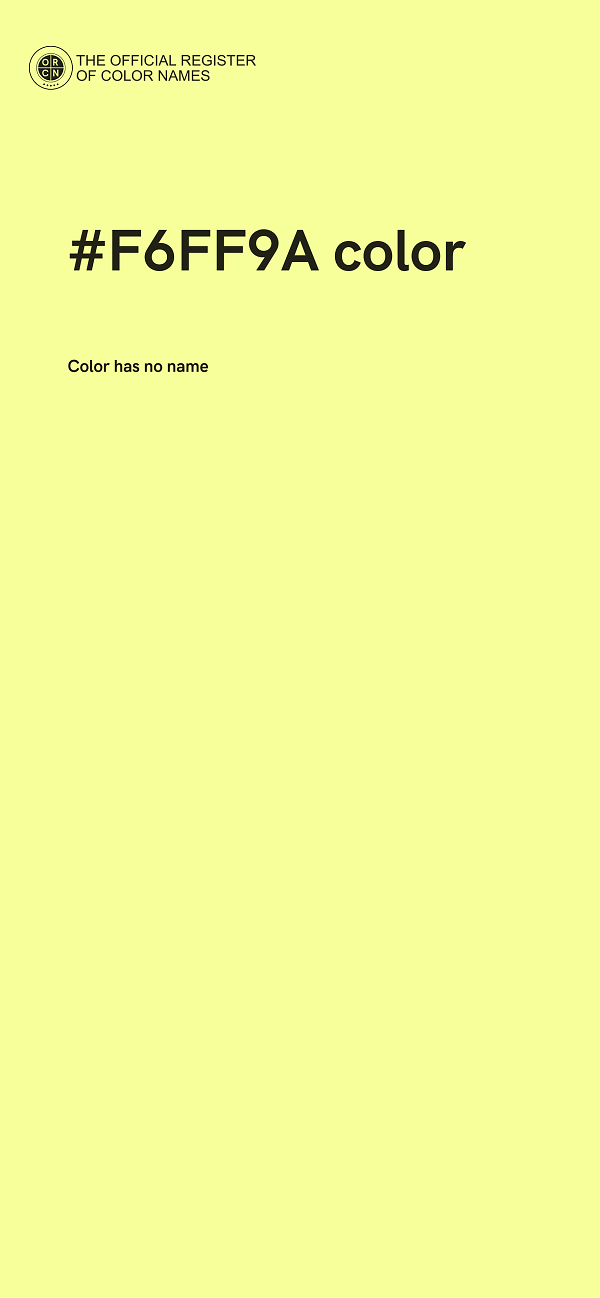 #F6FF9A color image