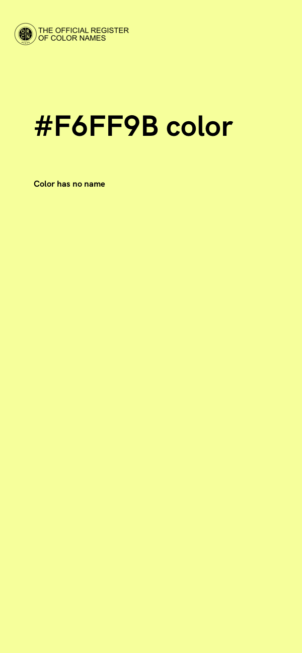 #F6FF9B color image