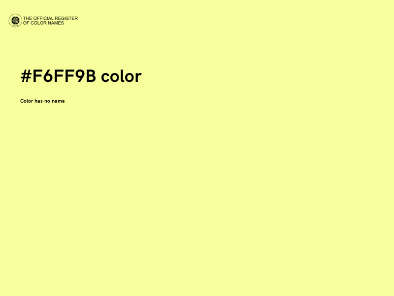 #F6FF9B color image