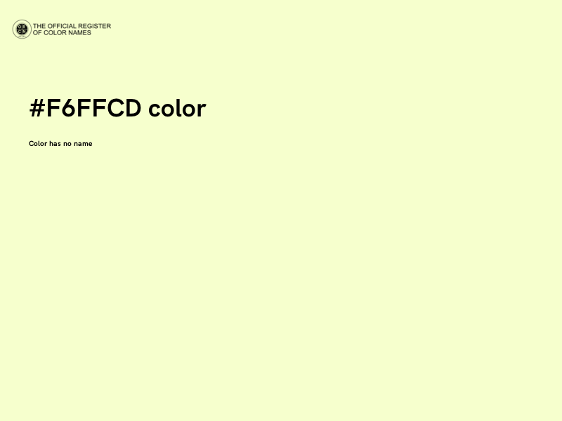 #F6FFCD color image