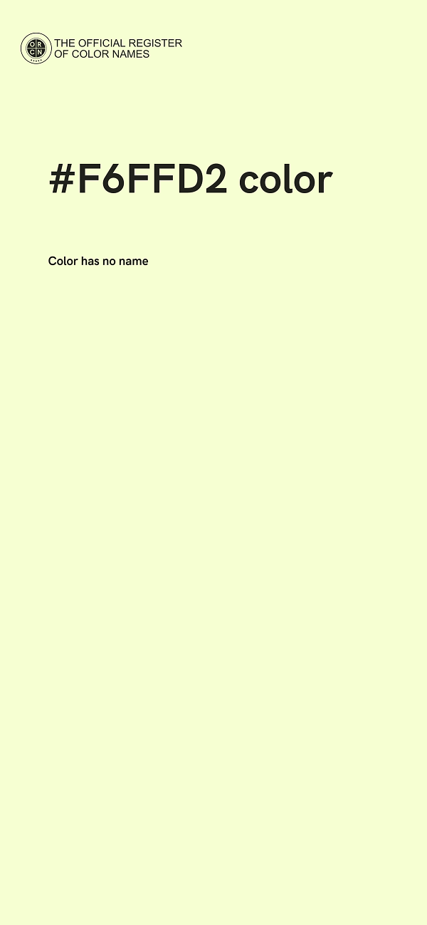 #F6FFD2 color image