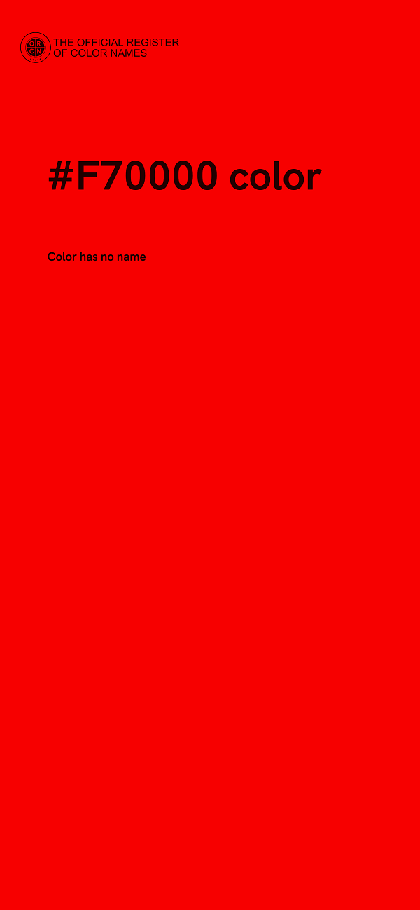 #F70000 color image