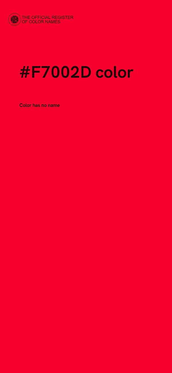 #F7002D color image