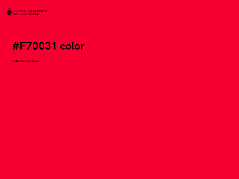 #F70031 color image