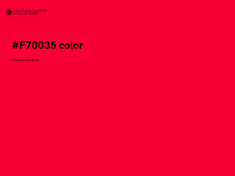 #F70035 color image
