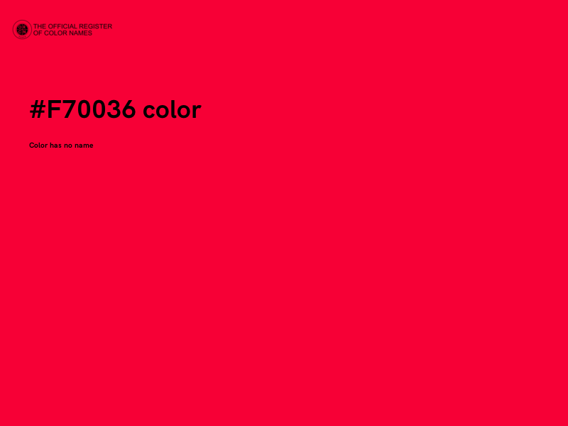 #F70036 color image