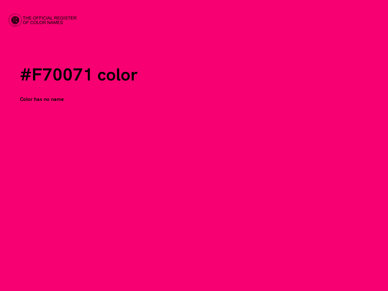 #F70071 color image